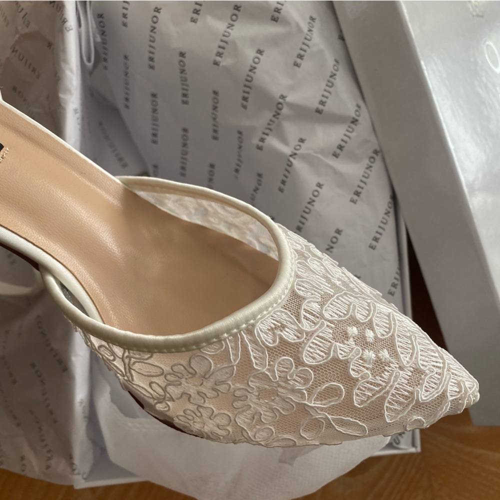 Lace Heel Wedding Shoe